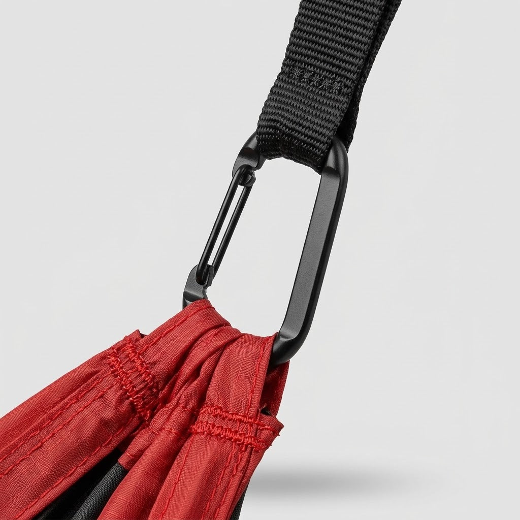 Havenlia double camping hammock with tree straps hung between two trees