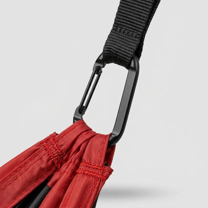 Havenlia double camping hammock with tree straps hung between two trees