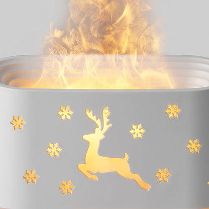 Havenlia elk flame aroma diffuser humidifier glowing on nightstand