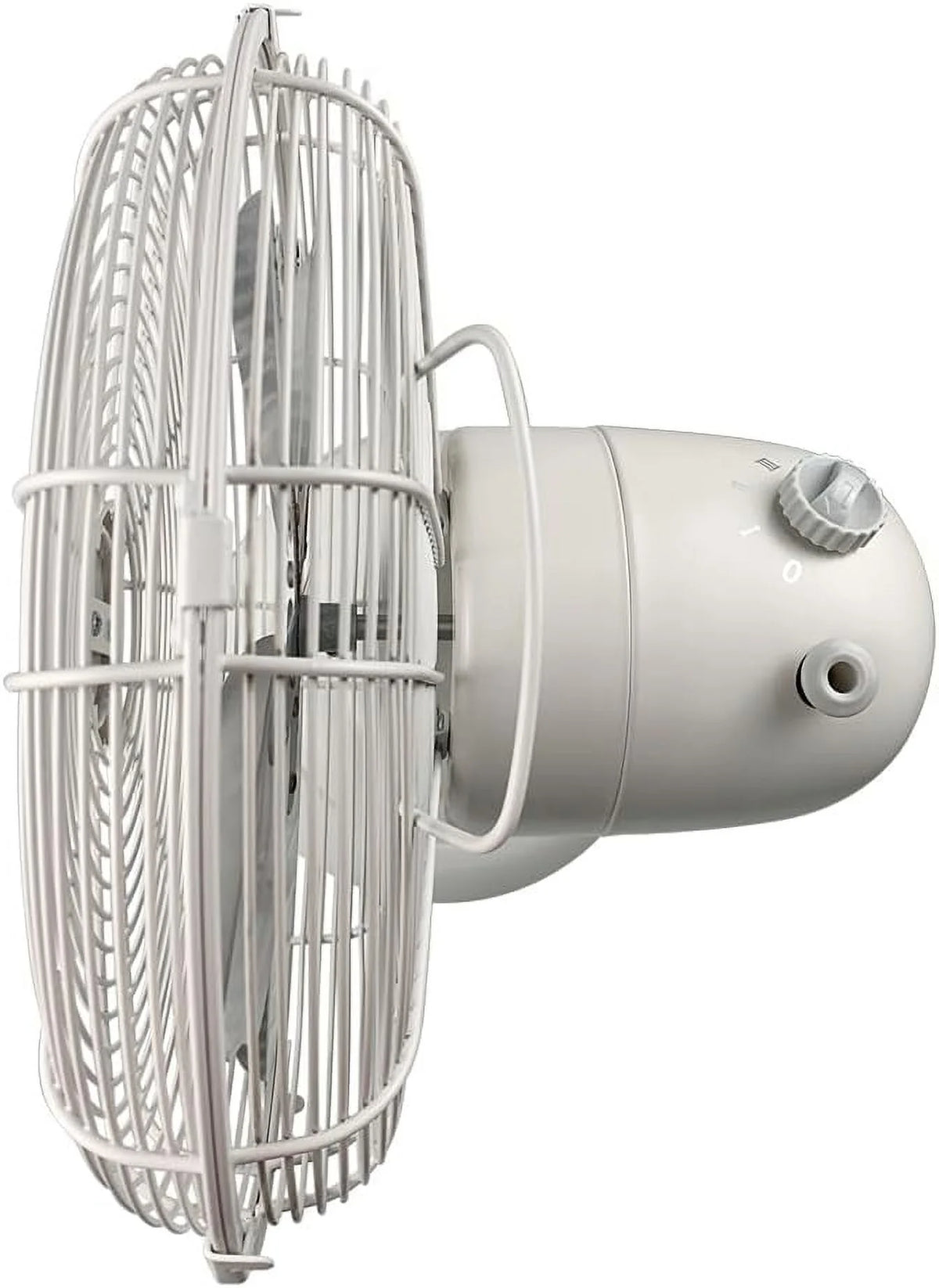 Good Housekeeping Retro All-Metal Table Fan (92618) with 3 Speed Settings, Wide Oscillation, and Carrying Handle