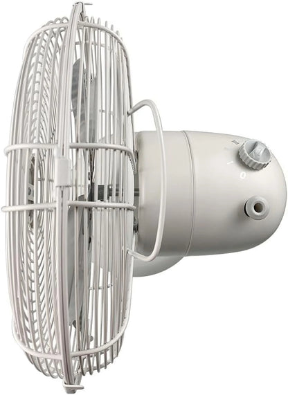 Good Housekeeping Retro All-Metal Table Fan (92618) with 3 Speed Settings, Wide Oscillation, and Carrying Handle