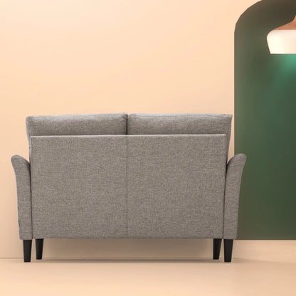 Zinus Jackie 2-Seater Loveseat, Soft Grey