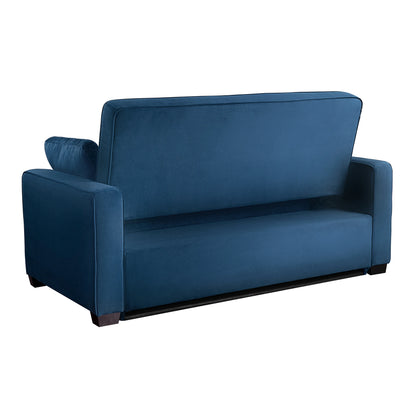 Serta Dream Convertibles Monroe Modern Polyester Convertible Queen Sofa Bed with Pillows Grey
