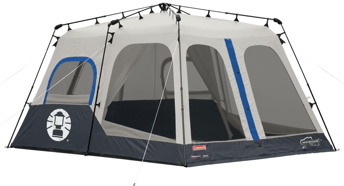 Coleman 8-Person Cabin Camping Tent with Instant Setup, Blue