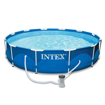 Intex Pool Kit w/ Intex 10 x 2.5-Ft Pool Set w/ Filter Pump w/  10-Ft Pool Cover