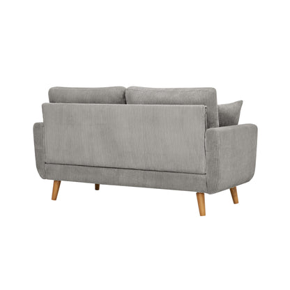 Aukfa 68" Small Sofa Couch Comfy Mid Century Modern Loveseat Sofa for Living Room Bedroom, Cream