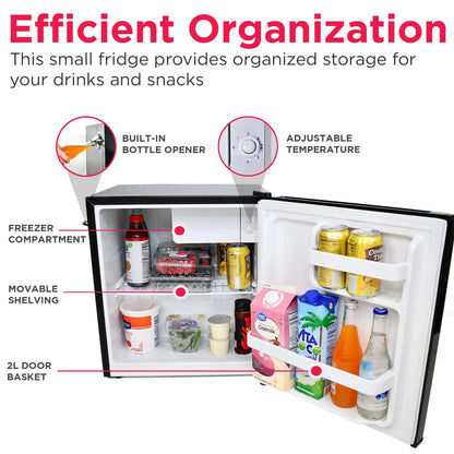 Frigidaire 1.6 Cu ft. Retro Compact Refrigerator with Side Bottle Opener, Coral