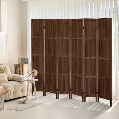 Aletheiawu 4 Panel Room Divider Wall and Folding Privacy Screens No Installation Required White