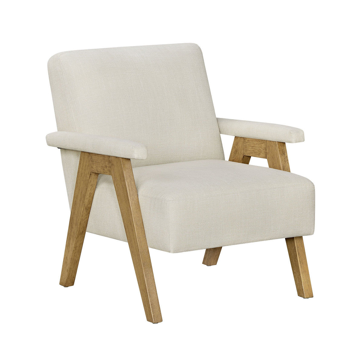 Better Homes & Gardens Ezra Accent Chair, Living Room, Cream