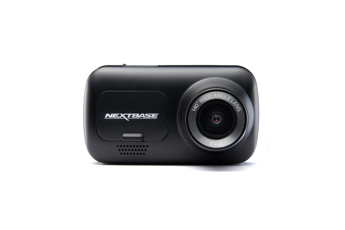 Nextbase 222X Compact Dual Dash Cam Front & Rear 2.5" HD IPS Screen, 1080p Full HD, 6 Layer Lens, Black, 0.17 lbs assembled.