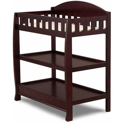 Delta Children Wilmington Changing Table with Pad. Espresso Cherry