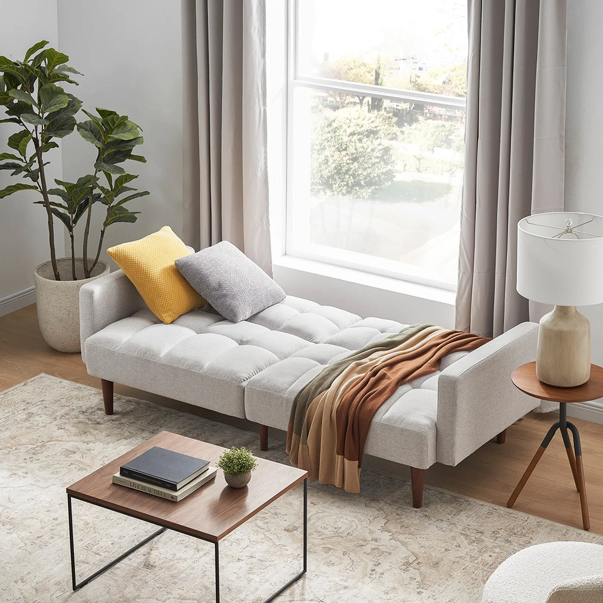 Mopio Aaron Futon Sofa Bed Old Rosa