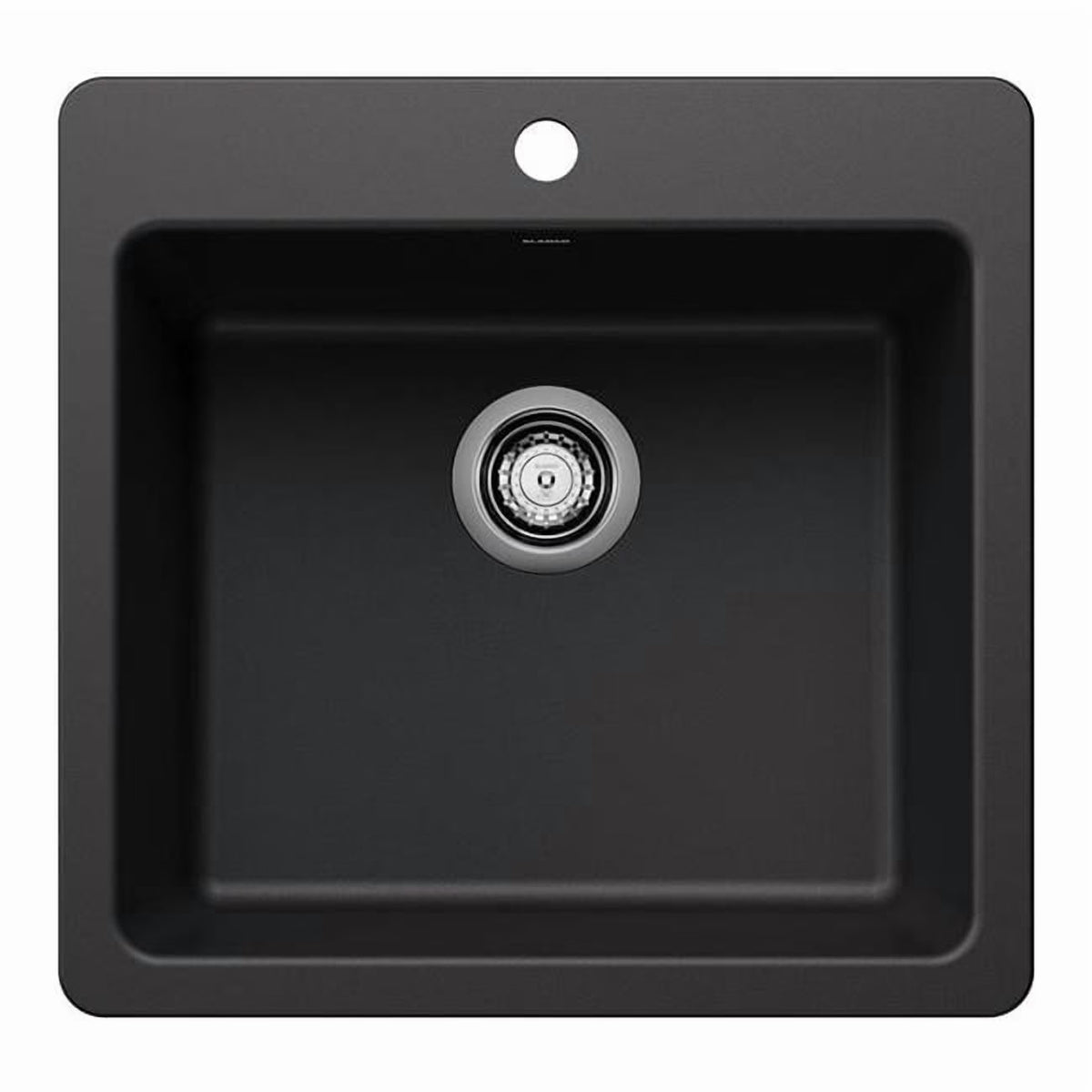 Blanco 443227 21 in. Liven Silgranti Single Bowl Dual Mount Kitchen Sink - Anthracite