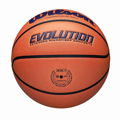 Wilson Evolution Baloncesto de Juego Interior - Negro, Talla 7 - 29,5"