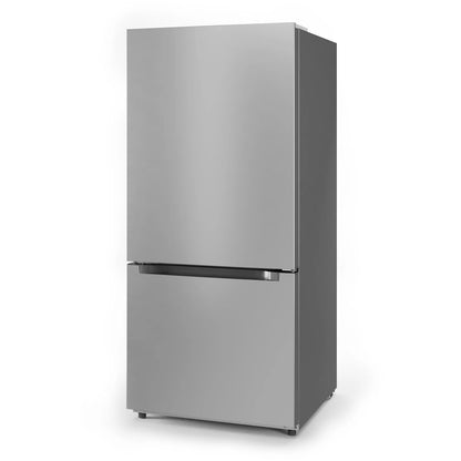 Midea 18.7-Cu. Ft. Bottom Mount Refrigerator, Stainless Steel,  MRB19B7AST