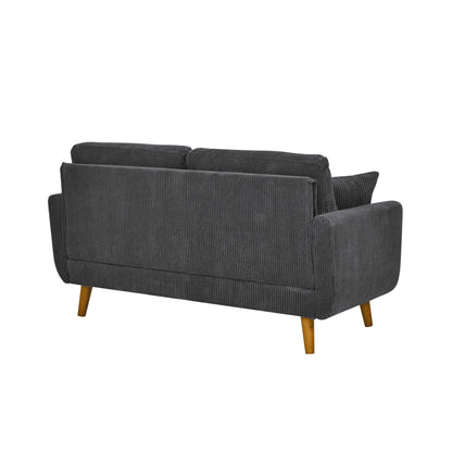Aukfa 68" Small Sofa Couch Comfy Mid Century Modern Loveseat Sofa for Living Room Bedroom, Cream