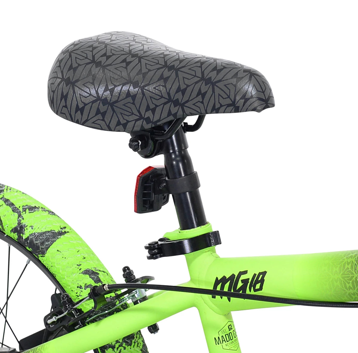 Bicycles 18" Madd Gear MG18 BMX Boy's Bike, Black and Green
