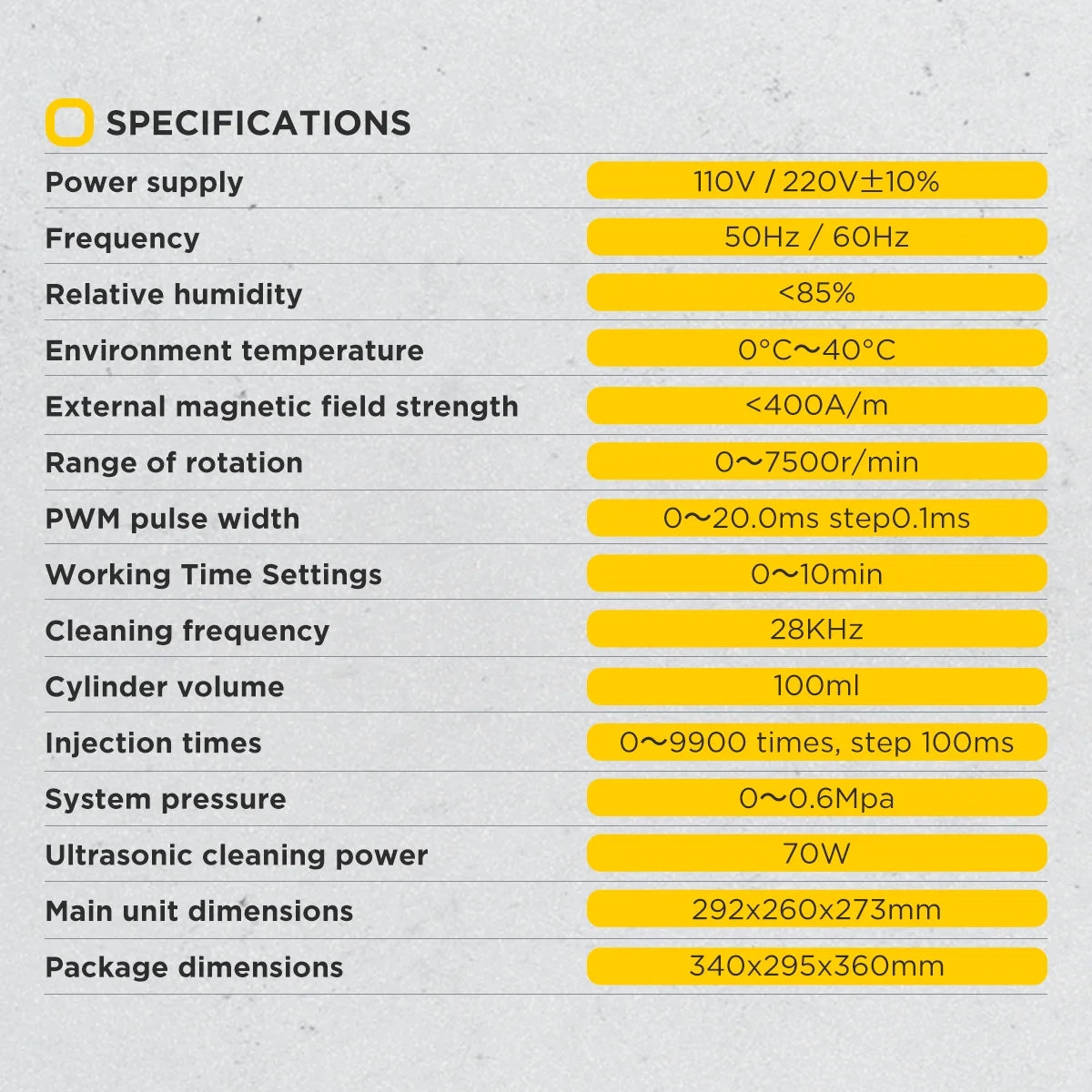 AUTOOL CT160 Fuel Injector Tester Cleaning Machine, 2000ml 4 Cylinder Injector Ultrasonic Heating Cleaner, 110V Petrol Injection Tester for Cars Motorcycles
