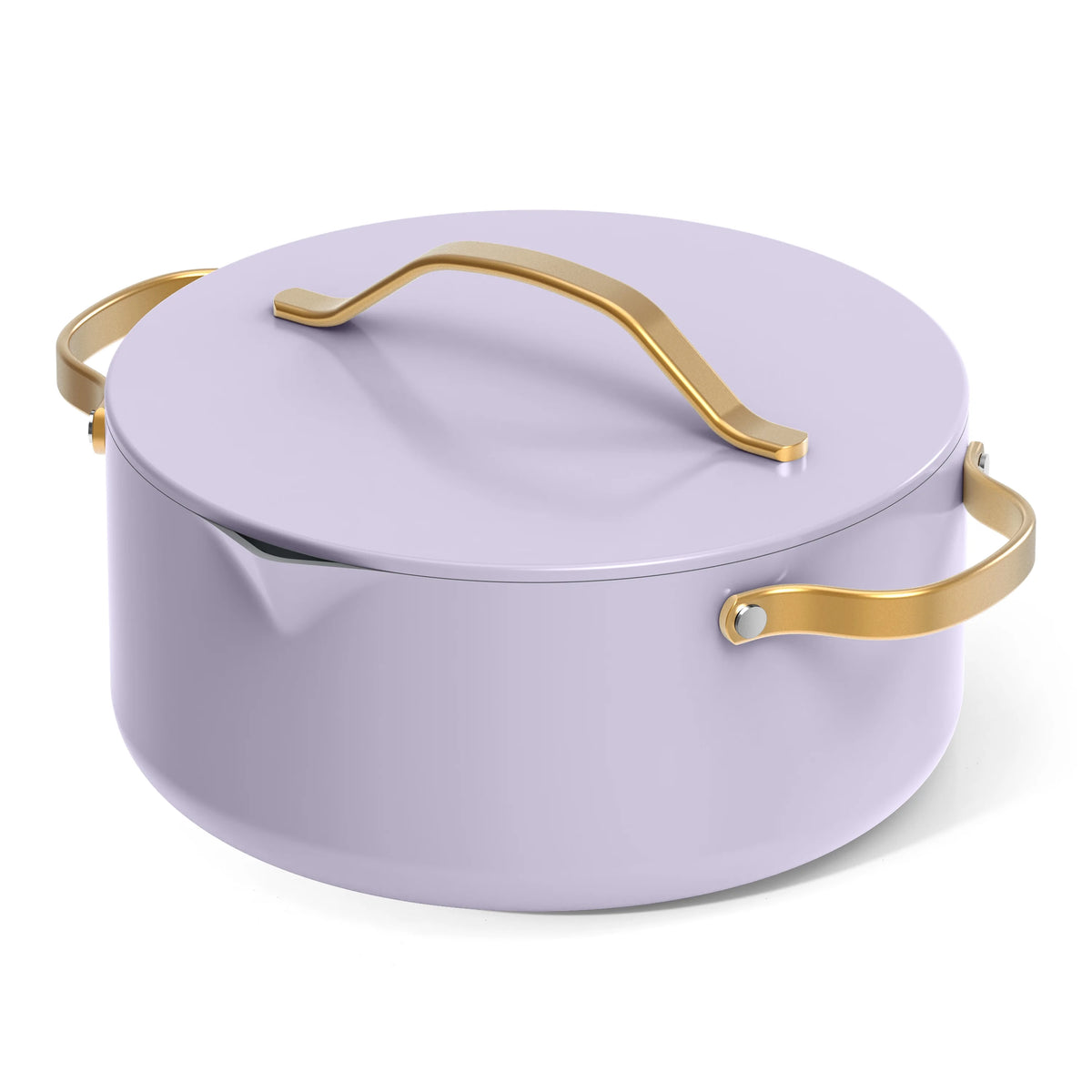 Beautiful 12pc Ceramic Non-Stick Cookware Set with Strainer Lids, White Icing by Drew Barrymore