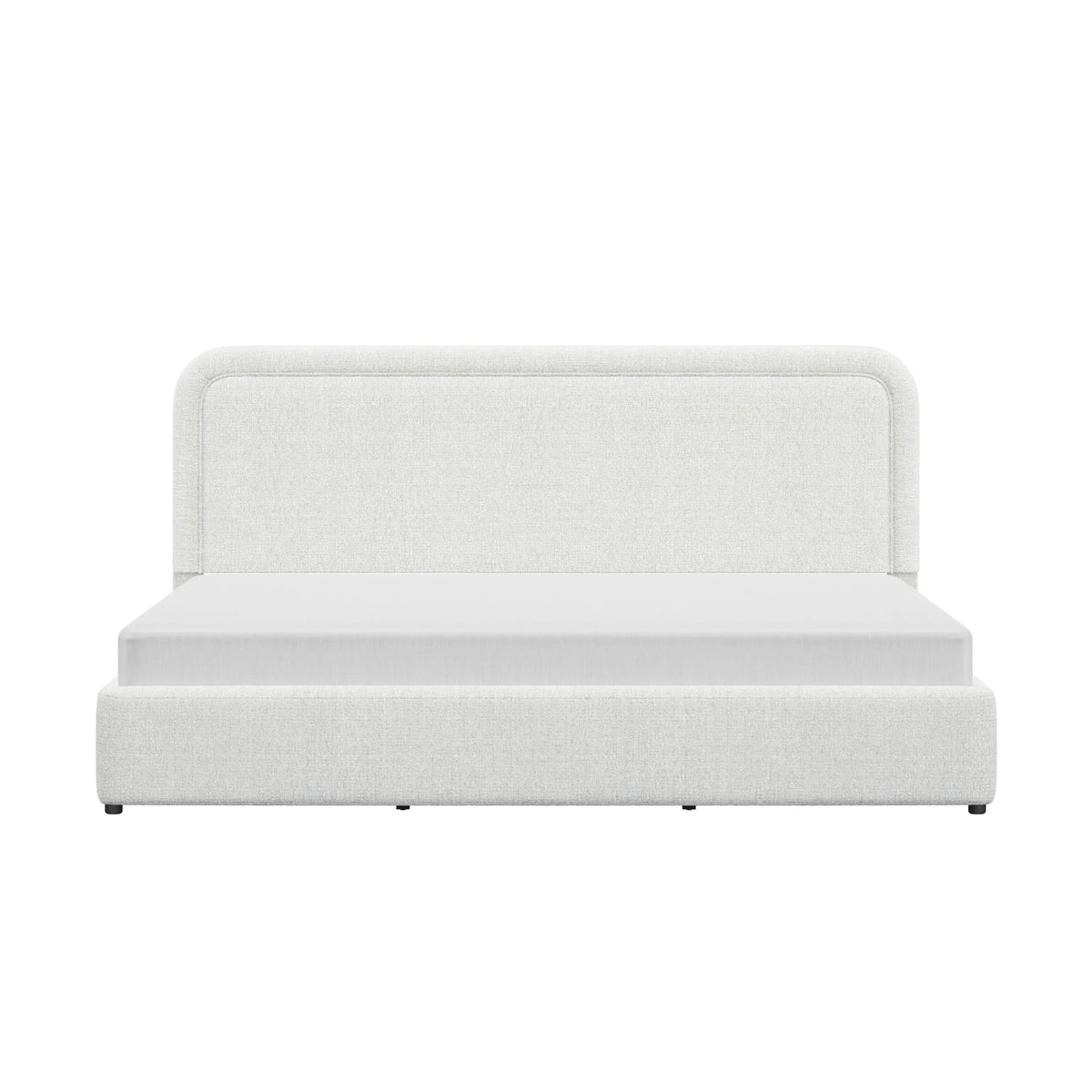 Better Homes & Gardens Juliet King Boucle Platform Bed, Ivory