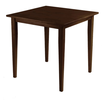 Winsome Wood Groveland Square Dining Table, Walnut Finish