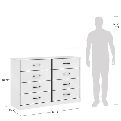 Mainstays Ardent 8 Drawer Dresser, Black