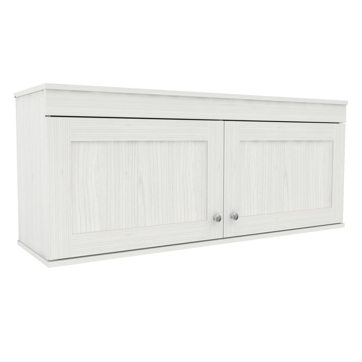 Inval Shaker Wall Mounted 2-Door Laminate Kitchen Cabinet 47"W, Washed Oak