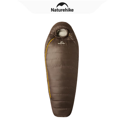 Naturehike, Mummy Sleeping Bag, Pro Outdoor Down Sleeping Bag for Cold Weather,  Water Repellent Sleeping bag with Compression Sack, High Fluffy Duck Down Filling,  For Hiking/Travel/Expedition