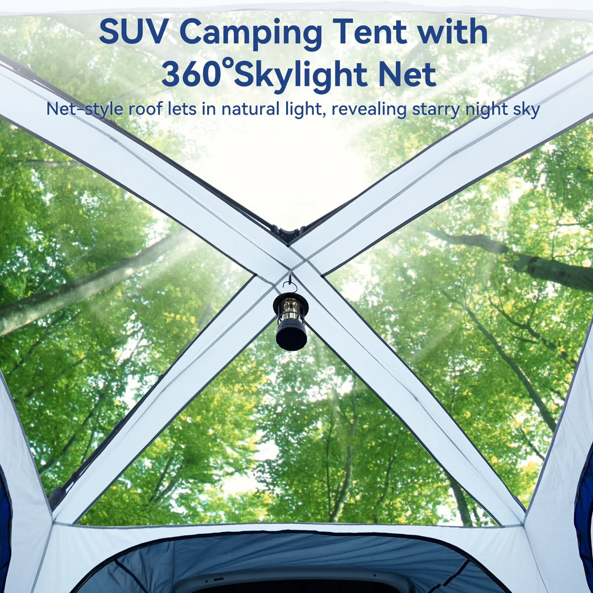 NAIZEA SUV Tent Automatic Camping Tent 10'x10' Waterproof Camping Tent 8 Person