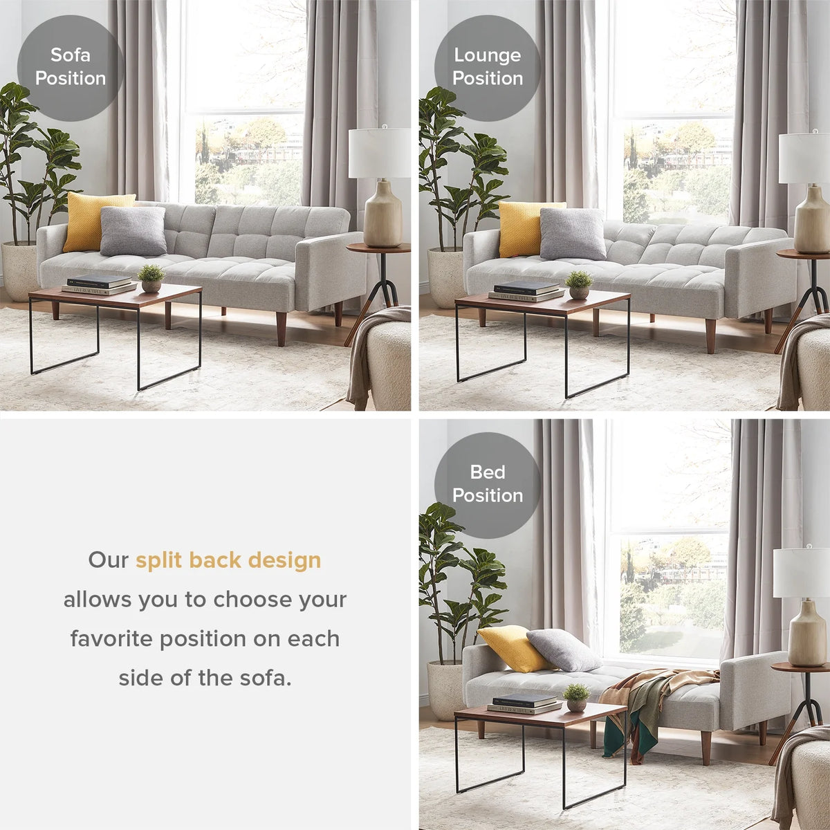 Mopio Aaron Futon Sofa Bed Old Rosa