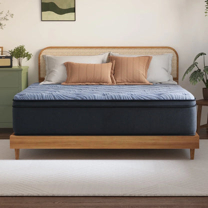 Queen Mattress, JIAVA 12 inch Hybrid Mattress Medium Firm Innerspring Mattress in a Box Queen Size Mattress