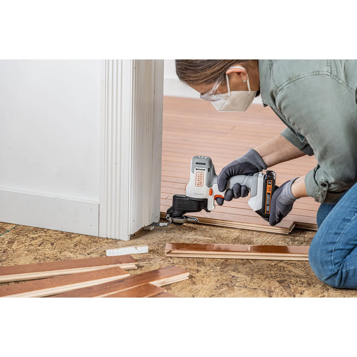 BLACK+DECKER 20V MAX* Matrix Cordless Combo Kit, 6-Tool, White And Orange, (BDCDMT1206KITWC)