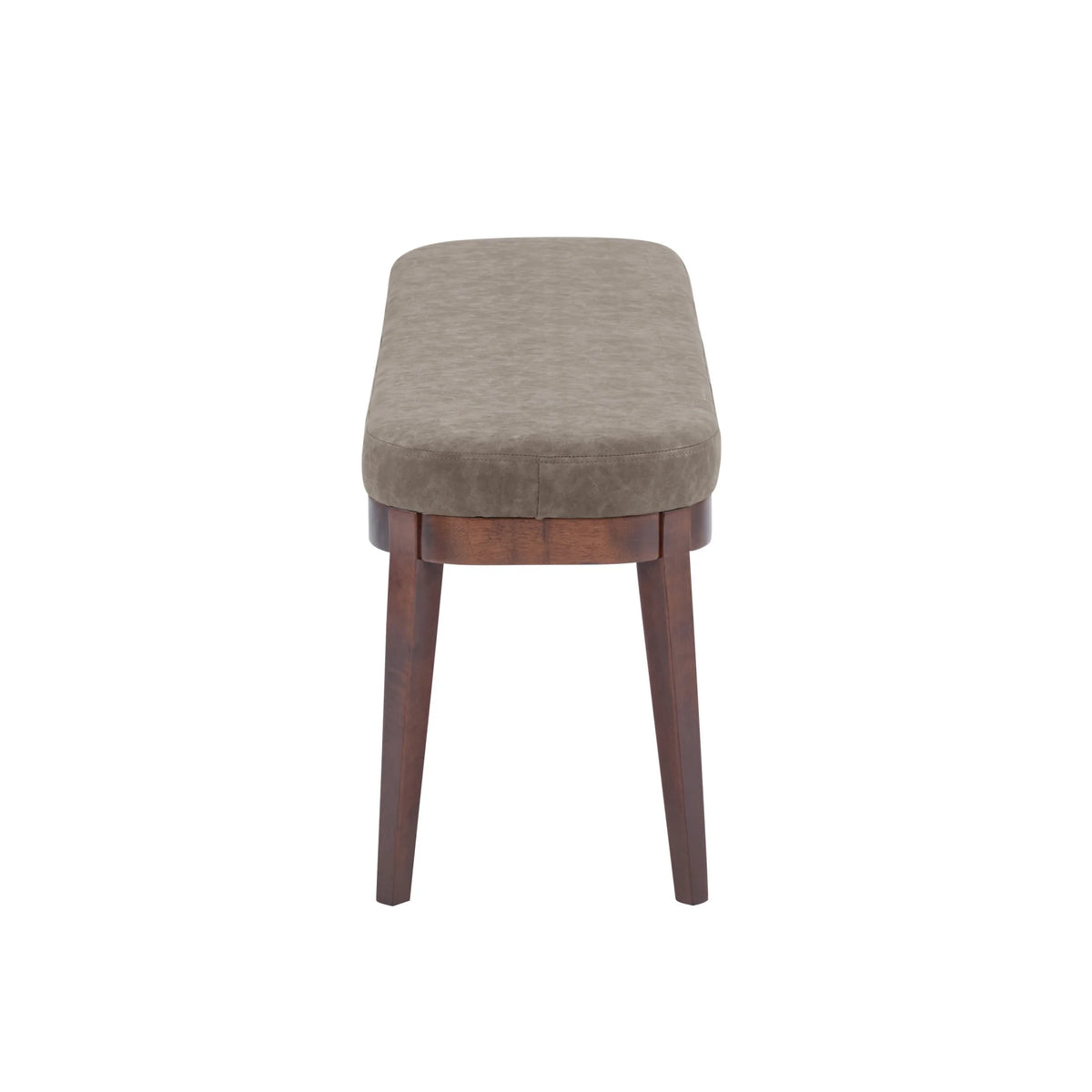 Eleanor Mid-century Upholstered Dining Bench, Entryway Bench with Solid Wood Frame, Beige