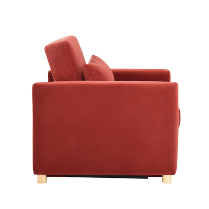 Serta Carly Scandinavian Style Convertible Chair, Ivory Fabric