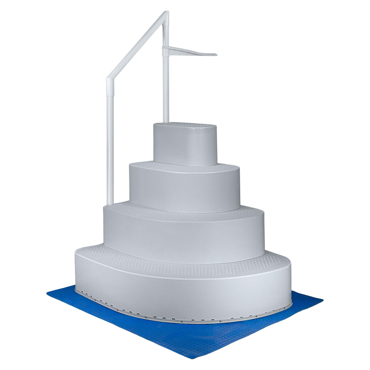 Aqua Select Resin Step in a Box Ultra Sturdy Steps, Oyster Shell White