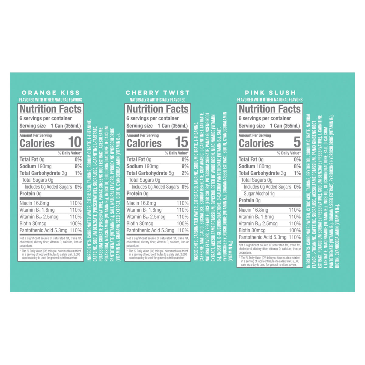 Alani Nu Energy Drink, Variety Pack, 12 fl oz, 18-count
