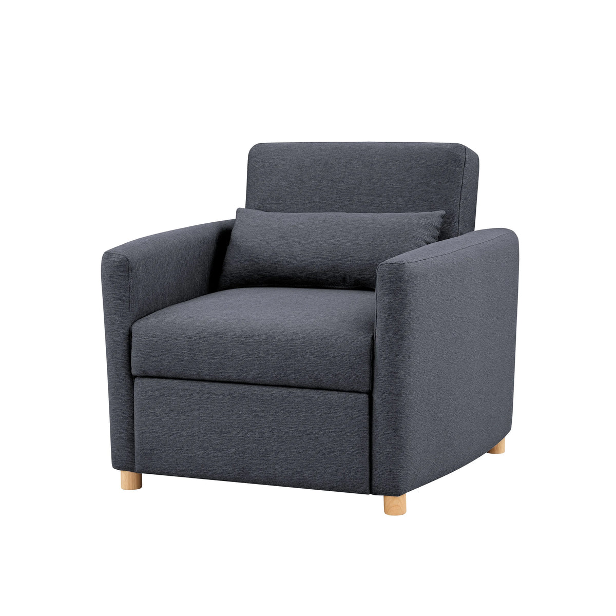 Serta Carly Scandinavian Style Convertible Chair, Ivory Fabric