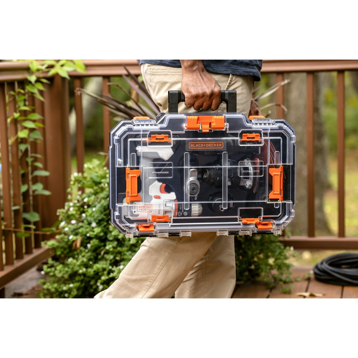BLACK+DECKER 20V MAX* Matrix Cordless Combo Kit, 6-Tool, White And Orange, (BDCDMT1206KITWC)