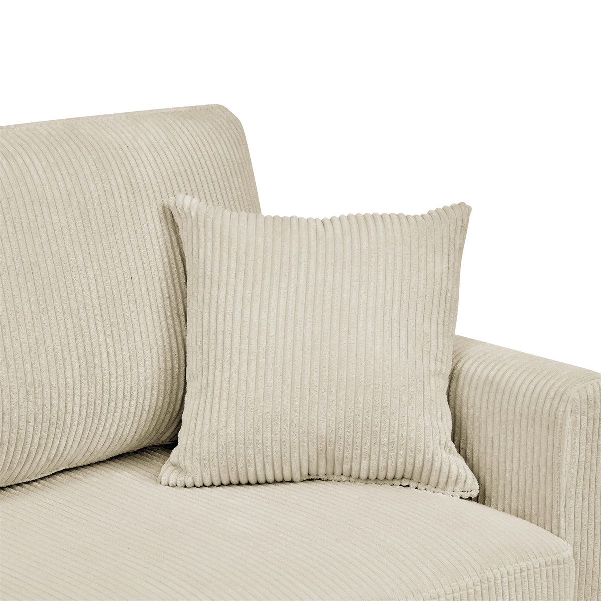 Aukfa 68" Small Sofa Couch Comfy Mid Century Modern Loveseat Sofa for Living Room Bedroom, Cream