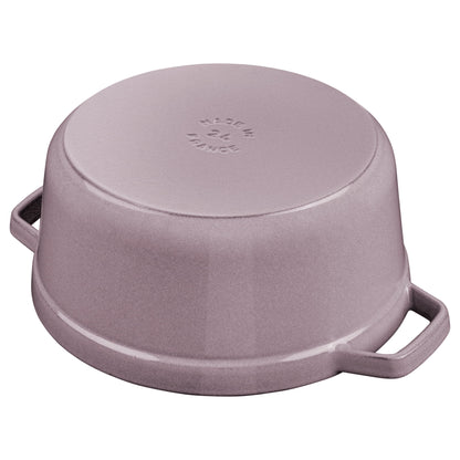 Staub Cast Iron 7-qt Round Cocotte - Grenadine