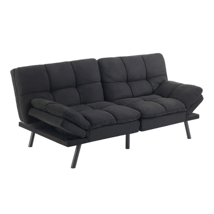 Mainstays Memory Foam Futon with 72",Black