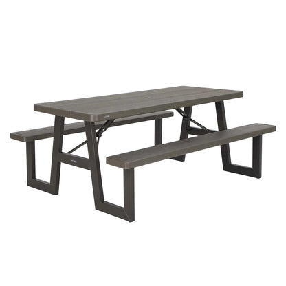 Lifetime 6-Foot W-Frame Folding Picnic Table, 60233