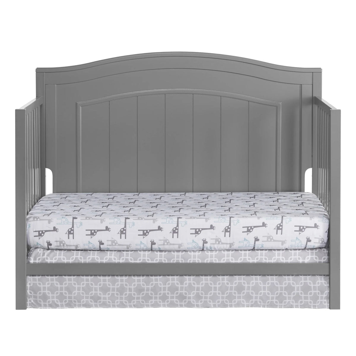 Oxford Baby North Bay 4-in-1 Convertible Crib, Snow White, GREENGUARD Gold Certified, Wooden Crib