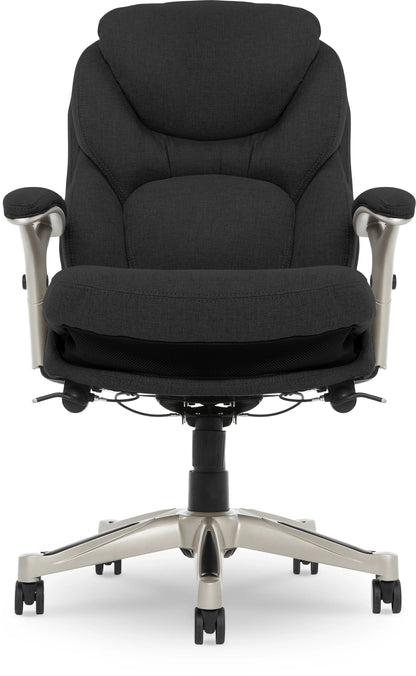 Serta Back in Motion Technology Fabric Executive Office Chair, Light Gray