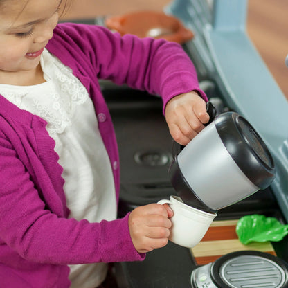 Pretend Play Kids Best Chef's Toy Cooking Kitchen Set with Accessories