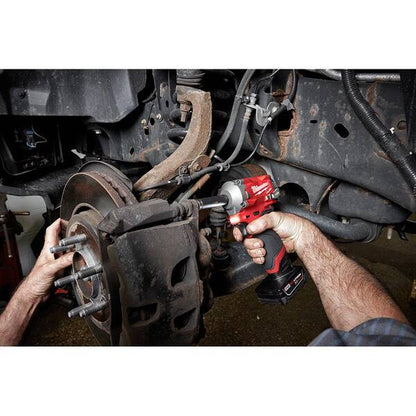 M12 FUEL 12V Lithium-Ion Brushless Cordless Stubby 3/8 in. Impact Wrench Kit with M12 3/8 in. Ratchet