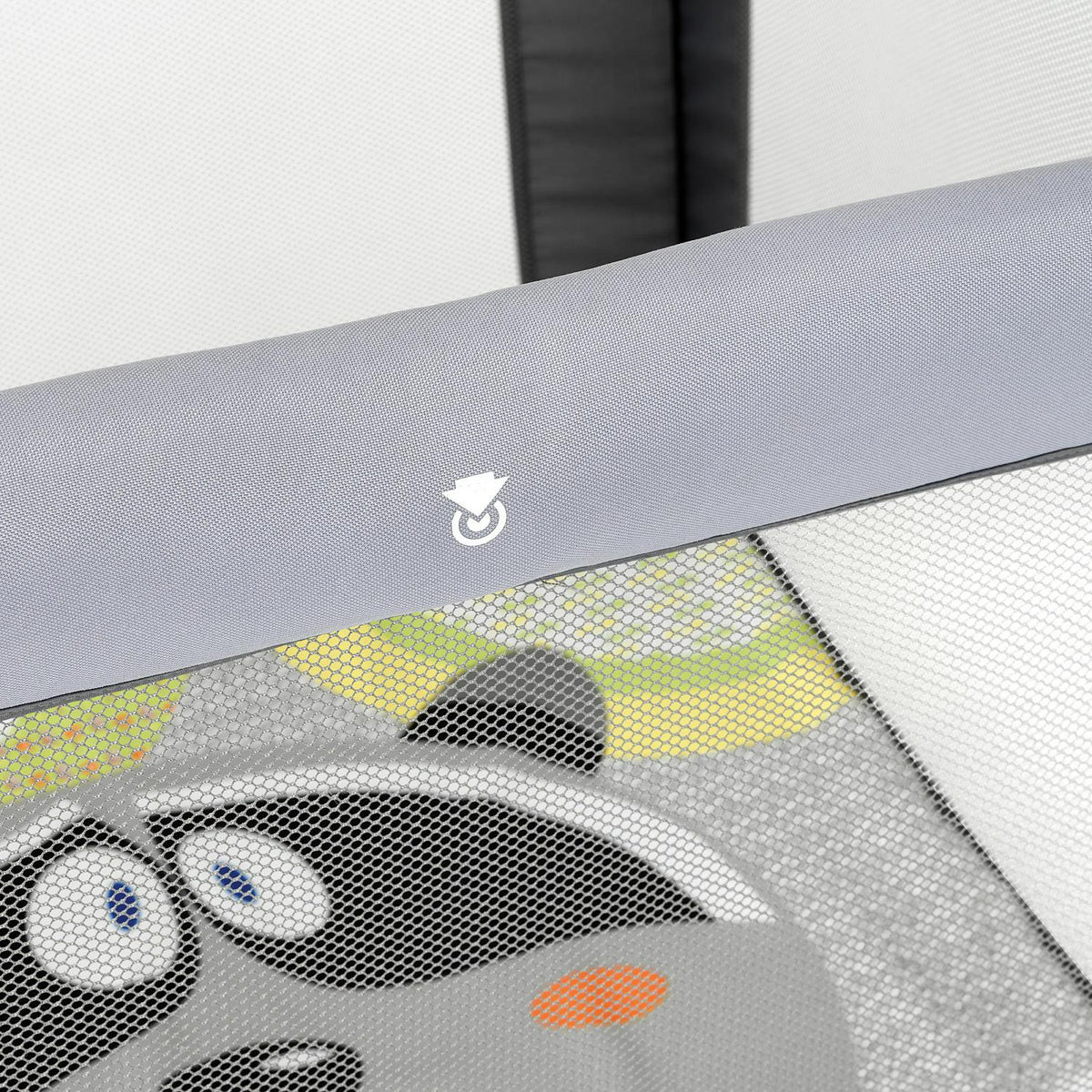 Chicco Tot Quad Portable Square Baby Playpen - Honey Bear (Grey)