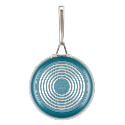 KitchenAid Hard-Anodized 10 Pcs Ceramic Induction Cookware Set, Dishwasher Safe and Oven Safe to 500F, Agave Blue