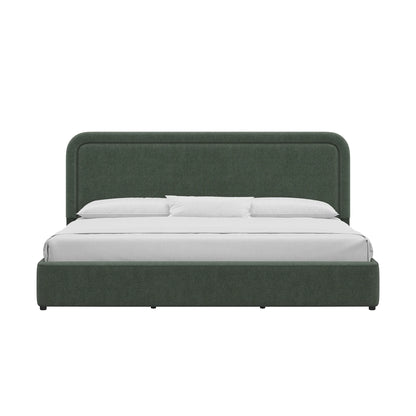Better Homes & Gardens Juliet King Boucle Platform Bed, Ivory