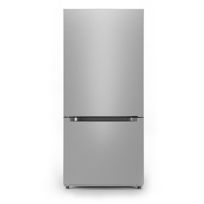 Midea 18.7-Cu. Ft. Bottom Mount Refrigerator, Stainless Steel,  MRB19B7AST